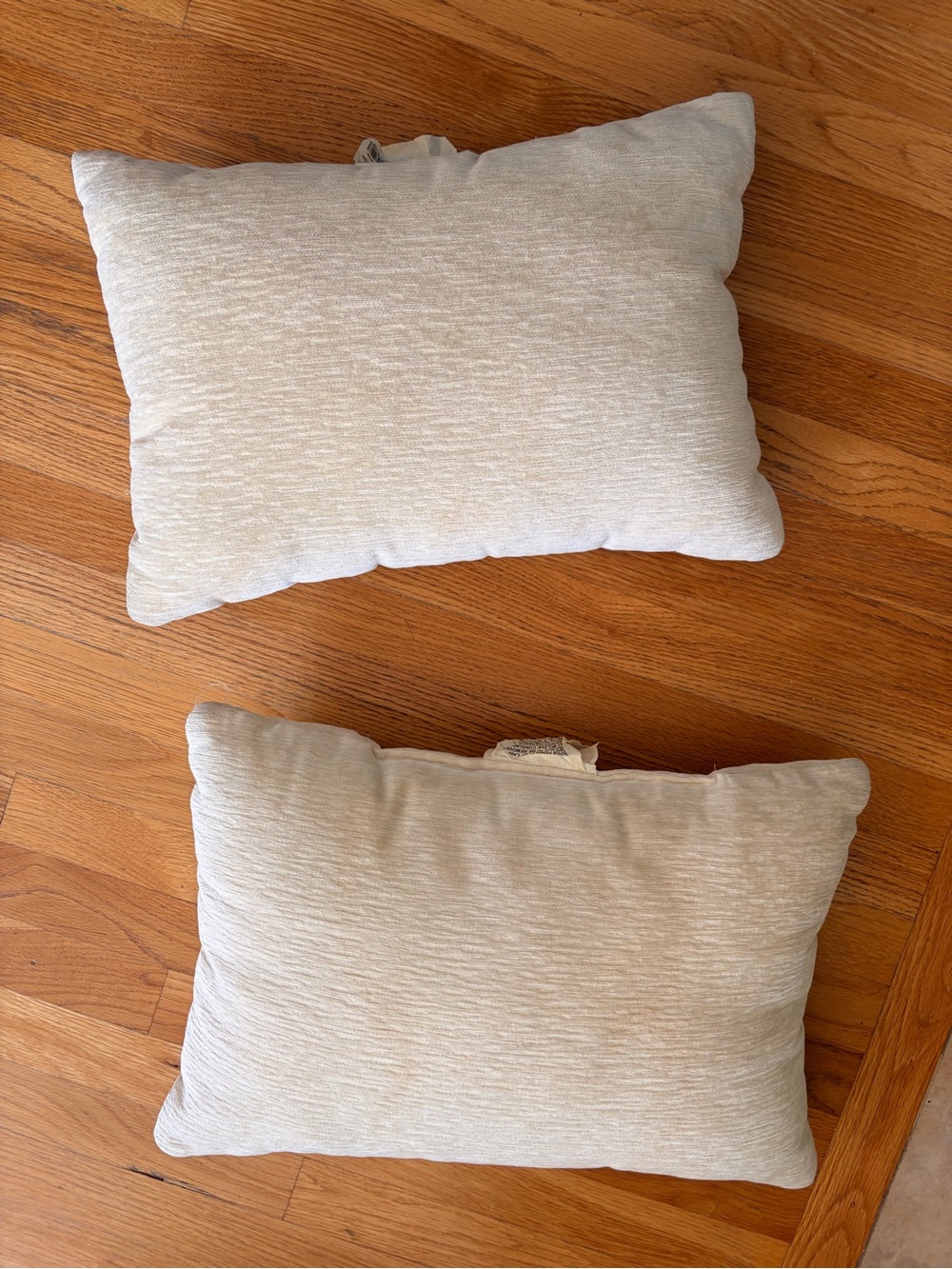 Neutral Cream Decorative Lumbar Pillow - Set of 2